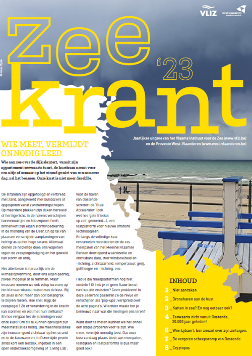 Zeekrant 2023: jaarlijkse uitgave van het Vlaams Instituut voor de Zee en de Provincie West-Vlaanderen