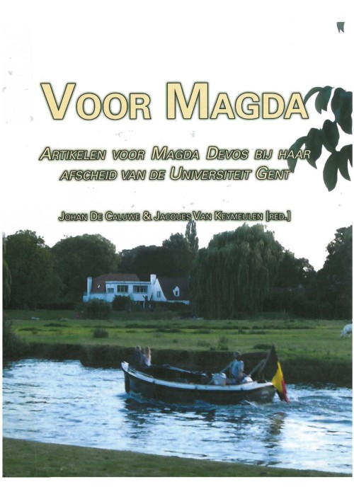 Voor Magda: Artikelen voor Magda Devos bij haar afscheid van de Universiteit Gent