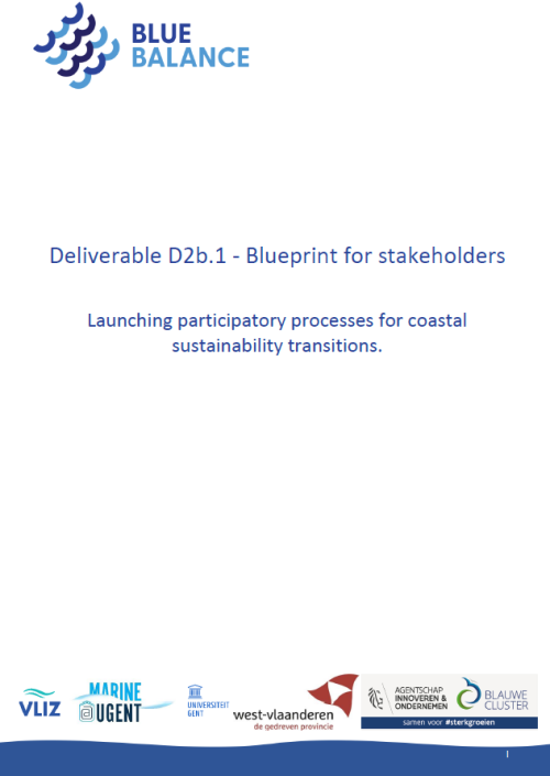 Blue Balance: Deliverable D2b.1 - Blueprint for stakeholders: Launching participatory processes for coastal sustainability transitions