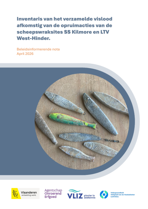 Inventaris van het verzamelde vislood afkomstig van de opruimacties van de scheepswraksites SS Kilmore en LTV West-Hinder