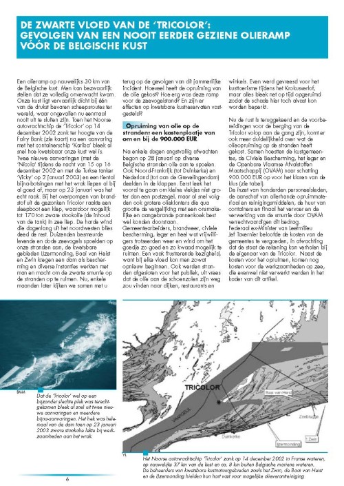 De zwarte vloed van de <i>Tricolor</i>: gevolgen van een nooit eerder geziene olieramp vóór de Belgische kust