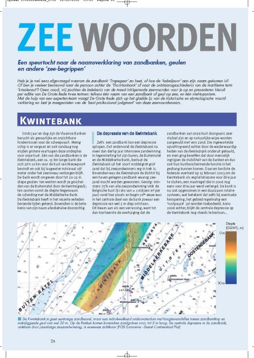 Zeewoorden: een speurtocht naar de naamsverklaring van zandbanken, geulen en andere 'zee-begrippen'. Kwintebank; Mossel