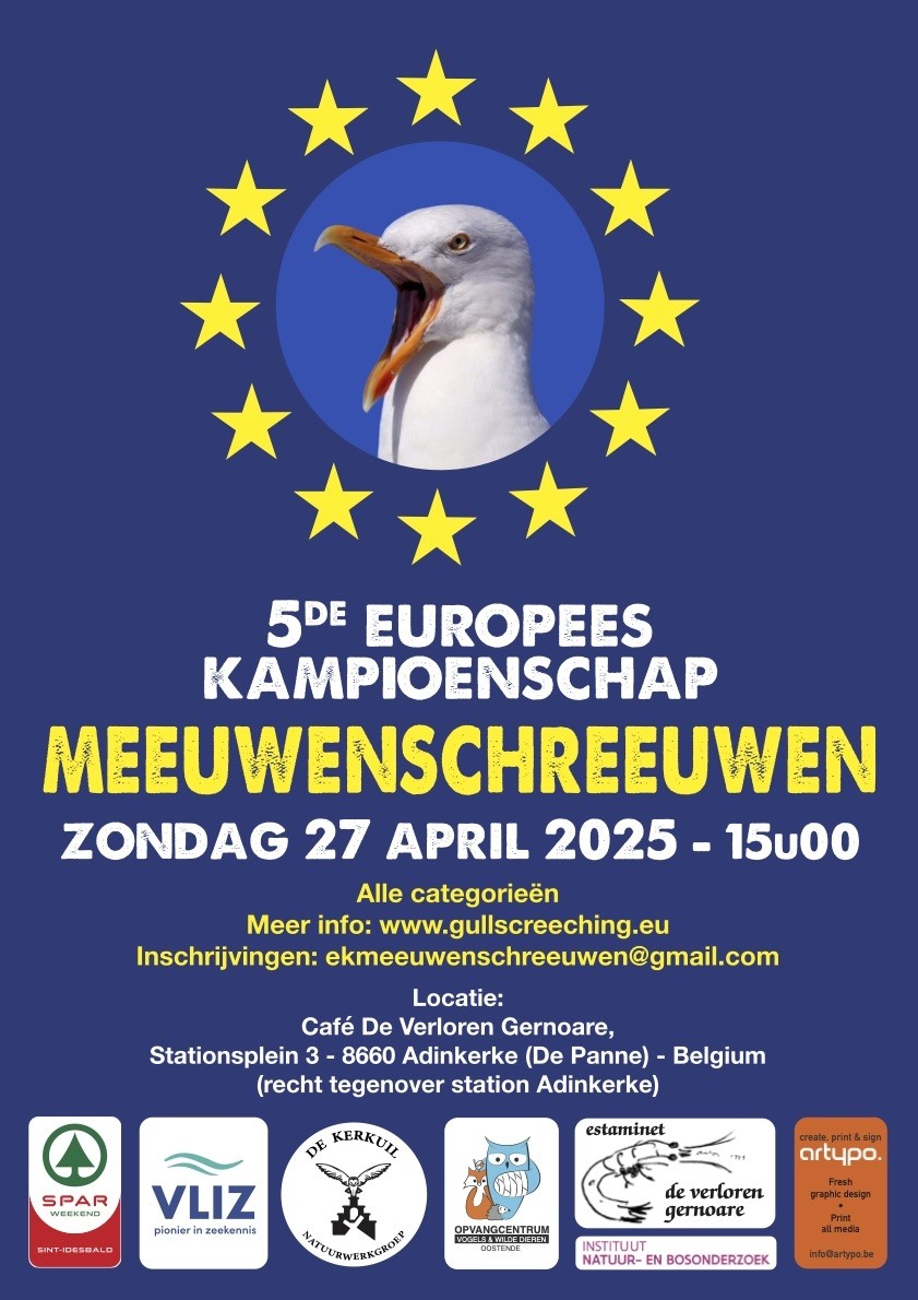 Affiche 5de EU kamioenschap Meeuwenschreeuwen