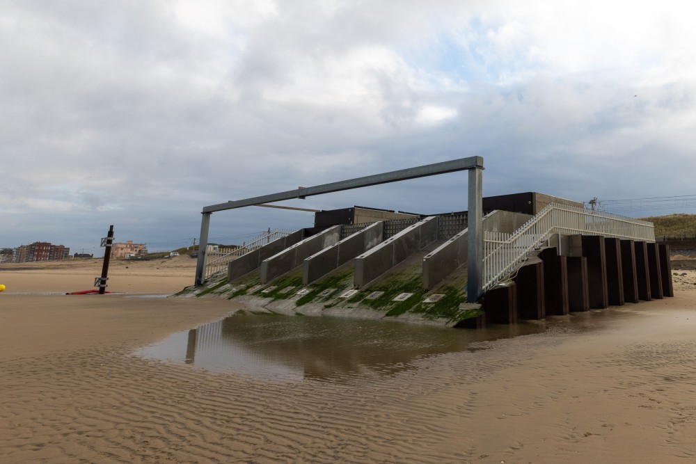 The Research Dyke on the Beach of Raversijde