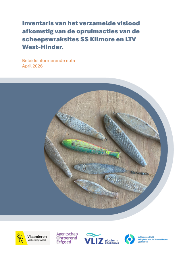 Inventaris van het verzamelde vislood afkomstig van de opruimacties van de scheepswraksites SS Kilmore en LTV West-Hinder