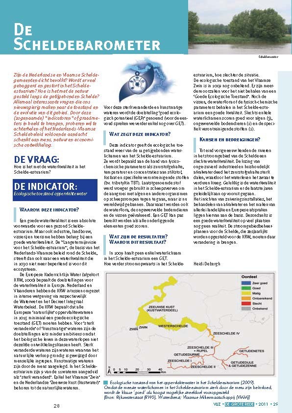 De Scheldebarometer: Hoe is het met de waterkwaliteit in het Schelde-estuarium?