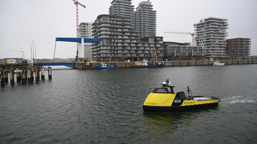 De USV Gobelijn in het Oostendse Visserijdok