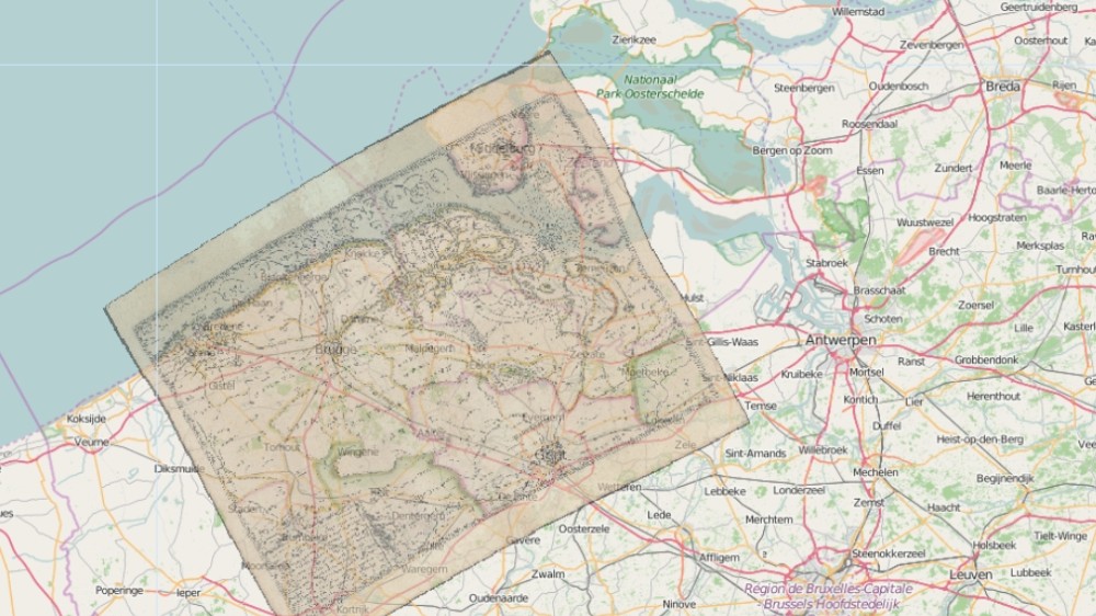 Historische kaarten kustzone ontsloten via online platform HisGisKust