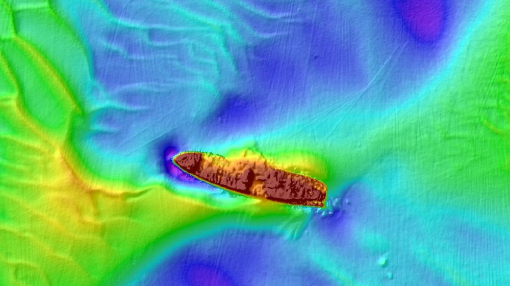 Multibeam image of the John Mahn