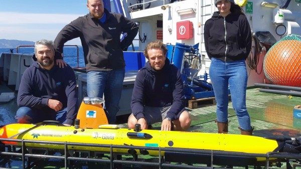 AUV Barabas by VLIZ MRC on RV Belgica (DynaMOD)