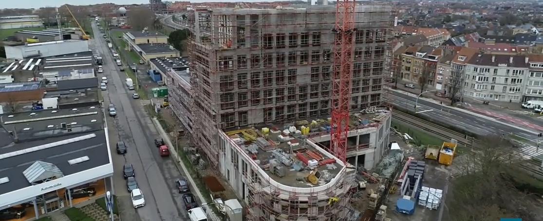 Constructie InnovOcean Campus januari 2021