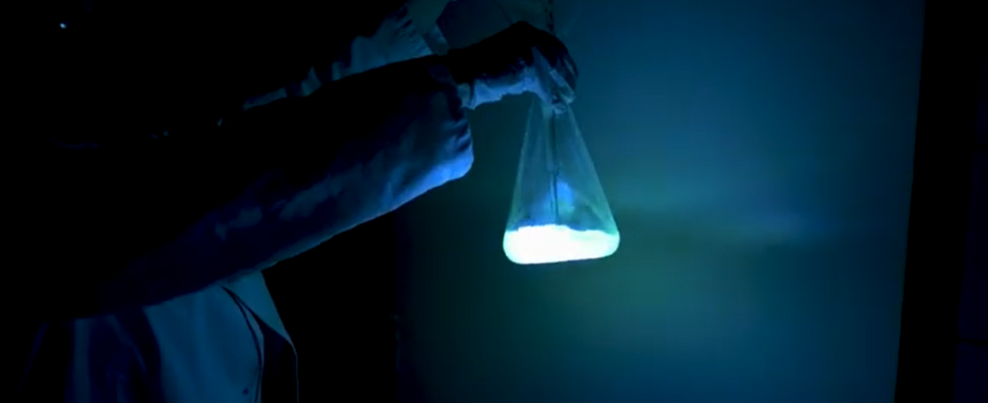 Bioluminescentie experiment
