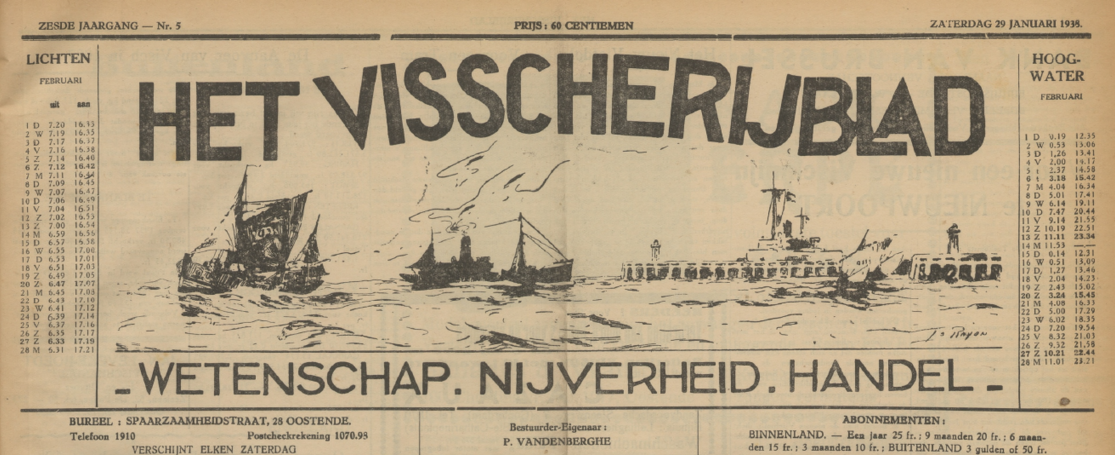 Cover Het Visscherijblad