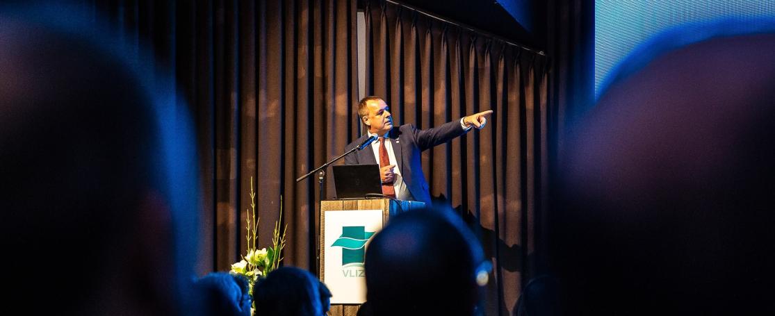 Jan Mees op de festiviteiten naar aanleiding van 20 jaar VLIZ