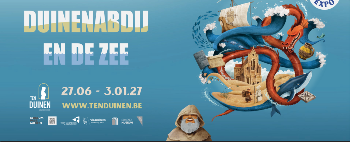Campagnebeeld expo De Duinenabdij en de zee