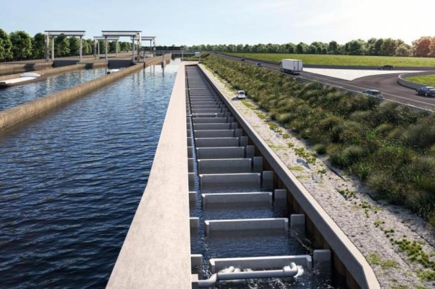 Render geplande vispassage Gent-Merelbeke