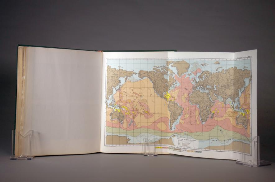 De eerste kaart die de geologie van de zeebodem weergeeft (1894) siert vandaag het Gents Universiteitsmuseum GUM