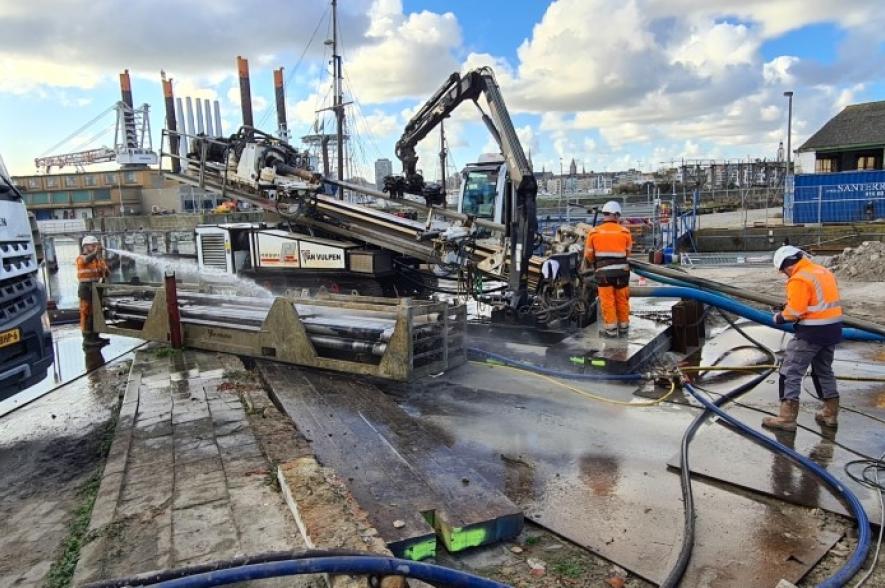 boring zeewaterleiding