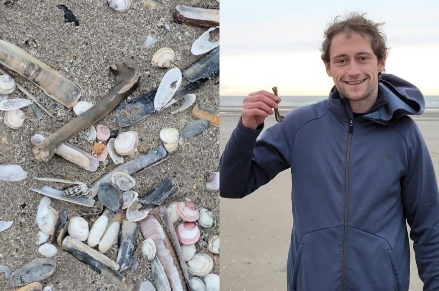 Vondst bot reuzenalk België door amateur-paleontoloog Sven Delandat