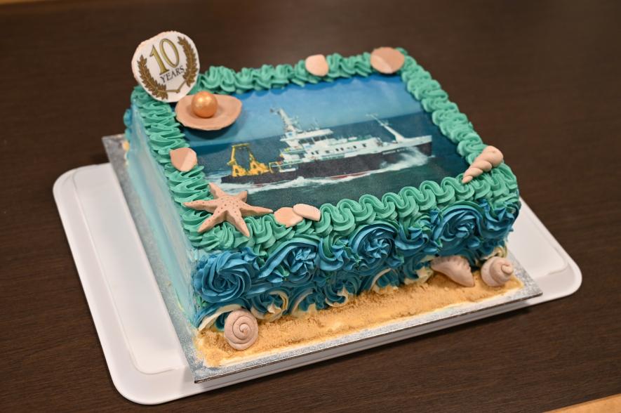 taart 10 jaar RV Simon Stevin