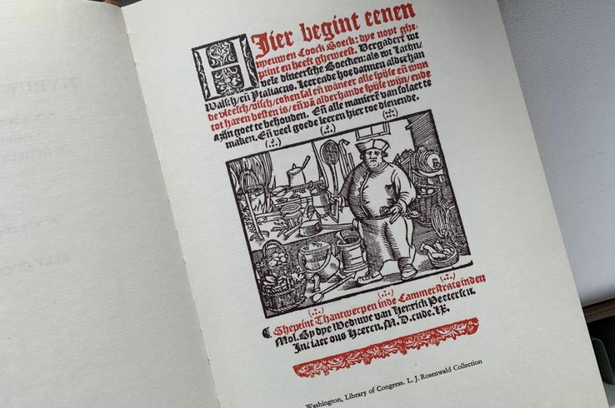 Historisch kookboek uit de VLIZ-bib