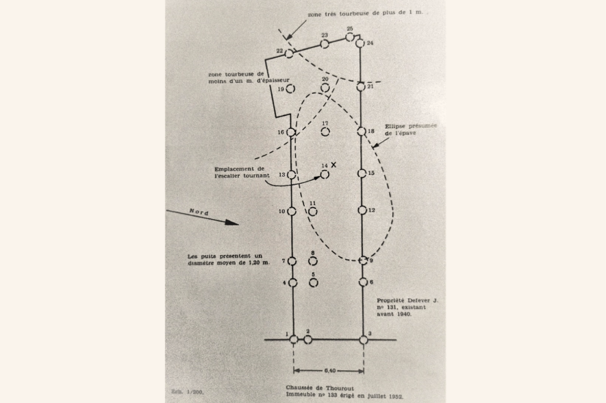Plan met funderingen