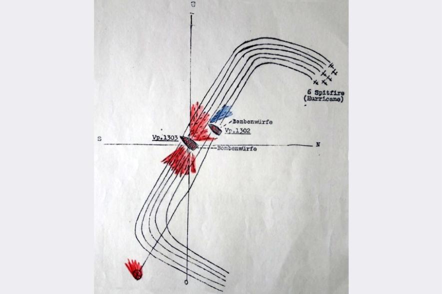 De aanval op de John Mahn geïllustreerd