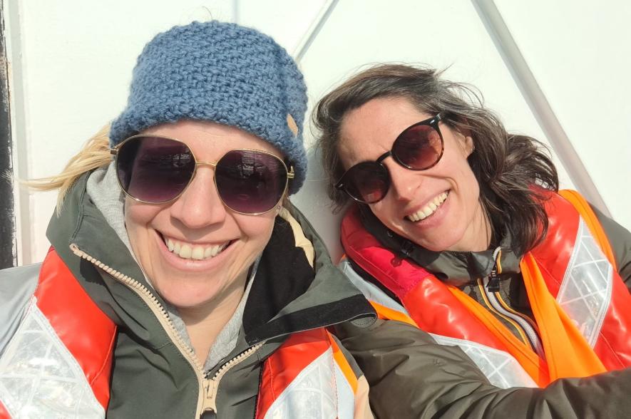 Team eduactie @VLIZ: Ines Tavernier (links) en Binke D'Haeze (rechts)