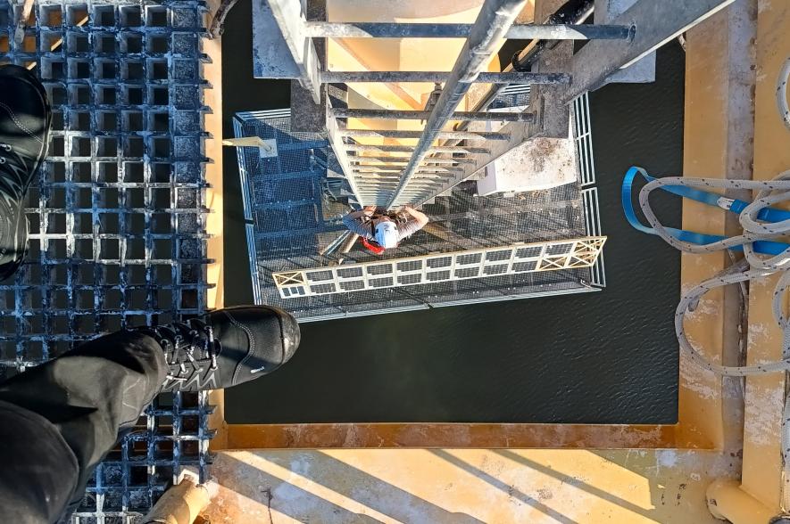 PANTHYR station op 30 meter hoge toren in Chesapeake Bay