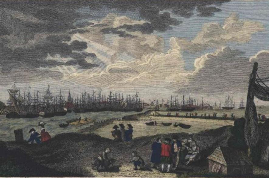 Haven Oostende c. 1781, door G. Canali 