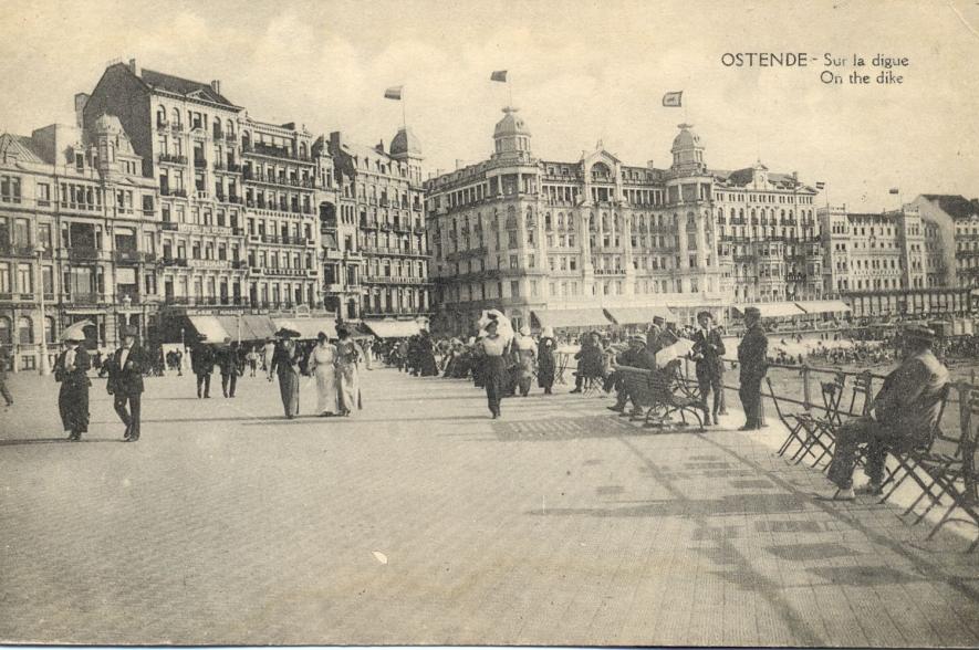 Oostende ca. 1900. Uit: beeldbank Kusterfgoed